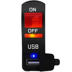 Motosıklet Usb Soketli Işıklı Far Açma Kapama Anahtarı