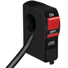 Motorsiklet USB Soketli Far Açma Kapama Anahtarı