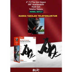 Telefon Tutucu Motosiklet Kask Çene Altı - Gopro Tutucu Ayarlanabilir Tutucu