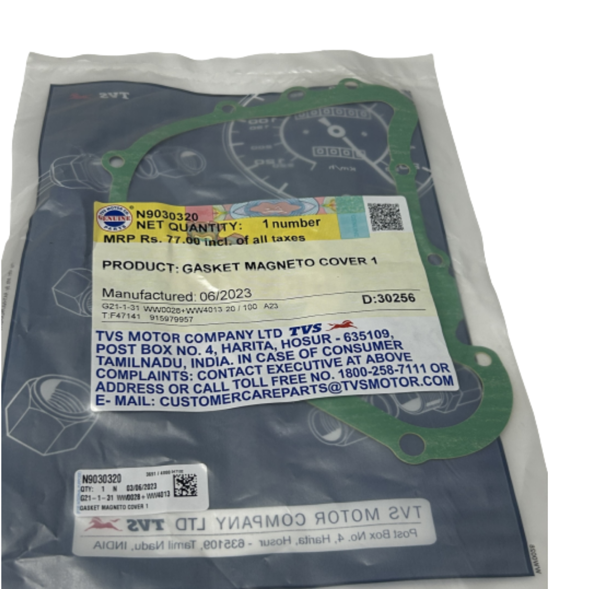 TVS RTR 200 Manyeto Kapak Contası Orjinal