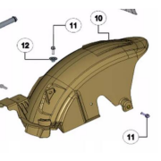 TVS Jüpiter 125 Arka İç Çamurluk Orjinal