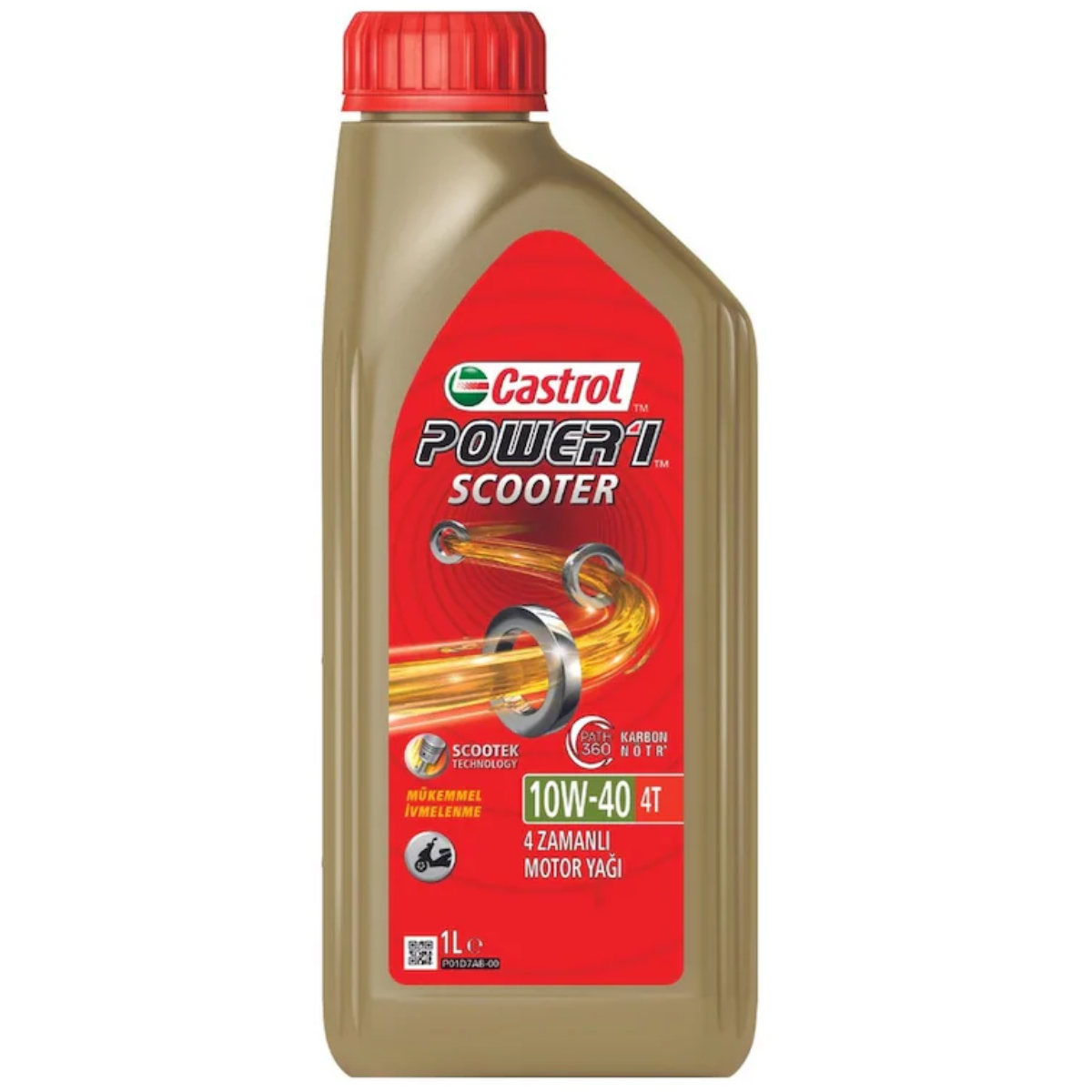 Castrol Power 1 Scooter 10W-40 Motosiklet Yağı 1 L